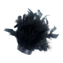 Bracelet de fête à plumes colorées, manches de bras pour-Noir