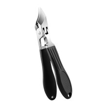 Coupe-ongles inclinés et incurvés en acier inoxydable pour-Noir