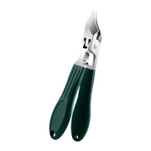 Coupe-ongles incliné à mâchoire large pour ongles épais-Vert