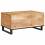 VidaXL vidaXL Coffee Table Artisan Oak 80 x 54 x 40 cm Solid Mango Wood 3