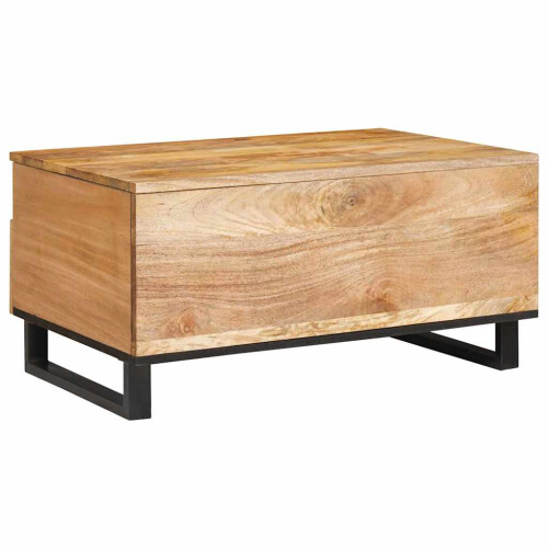 VidaXL vidaXL Coffee Table Artisan Oak 80 x 54 x 40 cm Solid Mango Wood 2