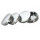 4 Pcs/Set Black/Silver 56mm Universal Car Wheel for Rim-Silver 7