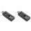 2X USB-Tester Stroomspanning Ladercapaciteitstester Voltmeterdisplay USB-Stroomspanningstestkaartadapter 2