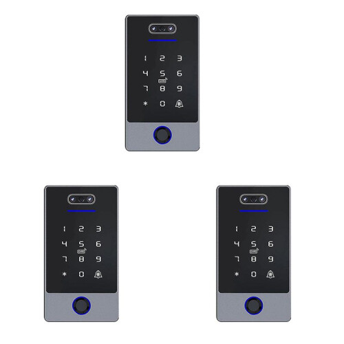 3X TTLock Face Recognition Access Control Keypad Standalone Waterproof Fingerprint Access Controller for Door Lock-B 1