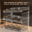 Plastic Water Bottle Organizer and Wine Rack Storage Holder,3 Tier 9Containers Stackable Standing Bottle Storage Rack 5