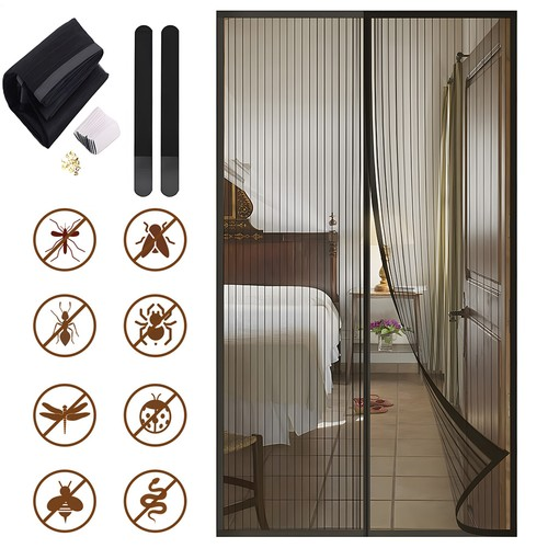 Magnetic Door Fly Screen Magic Protection Curtain Mesh Bug Insect Mosquito Net 2