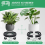 Heavy Duty Plant Pot Mover Trolley Round Flower Caddy Roller Base Wheels 485lbs 4