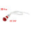 30 Pcs 10 mm Mounted Hole Red Indicator Pilot Light Lamp DC 24V 3