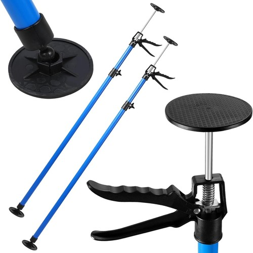 2x Telescopic Drywall Plasterboard Prop Pole 2.9m Adjustable Ceiling Jack Lift 2