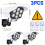 3PCS Solar Power Dummy Security Camera Fake LED Wall Light Outdoor Surveillance 2