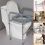 Universal Raised Toilet Seat Frame Stainless Steel Adjustable Riser for Elderly 4
