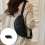 Sac à bandoulière avec strass scintillants, sangle-Argent 2