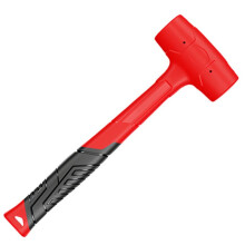 Dubbelsidig Gummihammare för Träbearbetning, Isolerat Handtag, Halkfritt Grepp 0,9 Kg