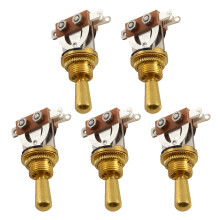 5X ZłOta Gitara Elektryczna 3-DrożNy PrzełąCznik PrzełąCznika Pickup Selector z MosiężNą GałKą KońCówki