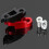 Alliages d'aluminium vélos dérailleur arrière extensions-Rouge 4