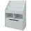 Kids Bookshelf with Drawer and Storage Compartments Grey 2