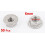 6mm Thread Dia Stainless Steel Hex Flange Lock Nuts Silver Tone 50Pcs 3