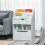 Kids Bookshelf with Drawer and Storage Compartments Grey 4