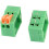 15Pcs PCB Panel Mount 2 Way 4P Terminal Block Connector 2.54mm Pitch 2