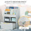 Kids Bookshelf with Drawer and Storage Compartments Grey 8