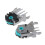 2PCS TTC Maus Encoder Mäuse Decoder 9mm Grüner Kern Hohe-Schwarz 2