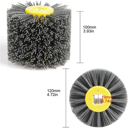 120# Wire Drawing Brush Wheel Polishing Grinding Burnishing Abrasive Buffer Tool 1