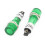 10 Pcs AC/DC 24V 2 Terminals Green Light Signal Threaded Indicator Lamp 2