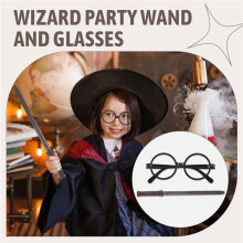 24 StüCk Zauberstab Bleistifte und GläSer Wizard Party Favors, Wizard Party Supplies Theme Birthday Supplies für Teen Boys Kids