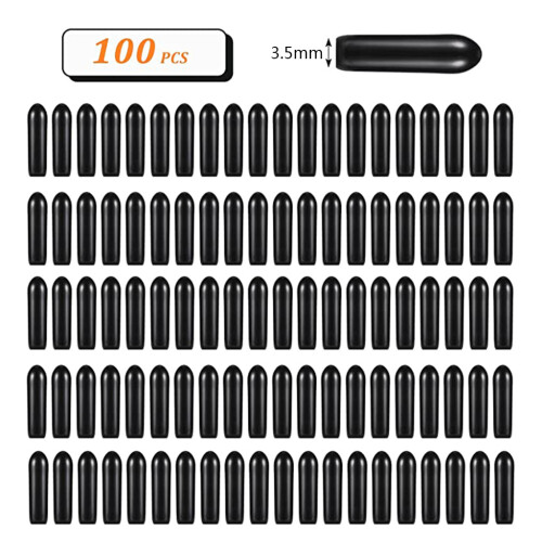Prong Collar Tips Set of 100 Rubber Tips Pinch Training-3mm 1