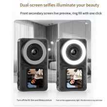 4K Dual-Screen CCD Digital Camera 64MP Pixel 18X Zoom Photography Camera Beauty Mode with 2.8//1.83 Inch Screens B