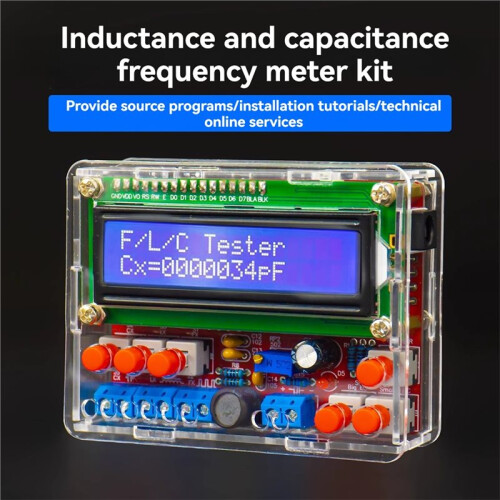 Capacitance Inductance Meter Frequency Tester Kit - 51 MCU DIY Electronic Soldering Practice Board for Engineers 2