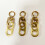 Marine Brass Flag Mounts Pack van 3 Quick Release-ontwerp voor 7