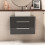 NES Home Wall Hung 800mm 2 Drawer Cabinet  With 800mm Anthracite Worktop 4