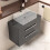 NES Home Wall Hung 800mm 2 Drawer Cabinet  With 800mm Anthracite Worktop 5
