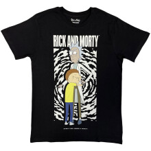 (M, Black) Rick And Morty Unisex Adult Hug T-Shirt