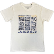 (XL, White) Friends Unisex Adult Happiness Is Watching Friends T-Shirt
