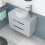 NES Home Wall Hung 800mm 2 Drawer Cabinet  With 800mm Matte Grey Worktop 4