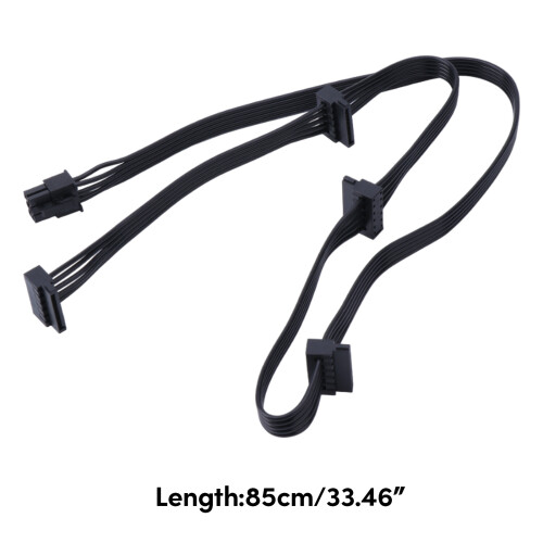 Extension de ligne de module d'alimentation SATA 6 broches à 4x 2