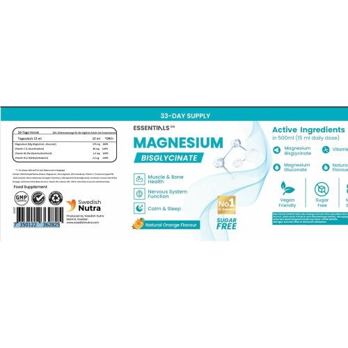 Swedish Nutra ESSENTIALS 100 Magnesium 1