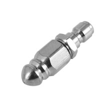 Pressure Washer Sewer Jetter Nozzle with Stainless Steel, Durable Design Sewer Jet Nozzle,1/4Inch Quickly Connector