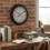 30cm Black Wall Clock w/ Thermometer & Humidity 2