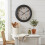 30cm Black Wall Clock w/ Thermometer & Humidity 3