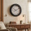 30cm Black Wall Clock w/ Thermometer & Humidity 4