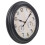 30cm Black Wall Clock w/ Thermometer & Humidity 6