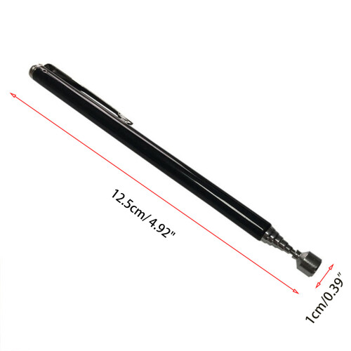 Compact Extending Magnet Magnet Pen Pick Up Rod Pick Up-Silver 1