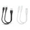 2 in 1 Micro USB C Cable Type C Cables Fast Charge-1m Black 2