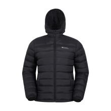 (3XL, Black) Mountain Warehouse Mens Seasons Faux Fur Lined Padded Jacket