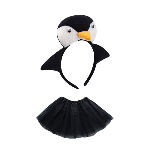 Tier Pinguine Kostüm Zubehör Set Pinguine-Schwarzer Pinguin
