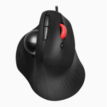 Bedrade ergonomische trackballmuis, verticaal optisch rollerball-ontwerp, stille knoppen, 1600 DPI, compatibel met laptops.