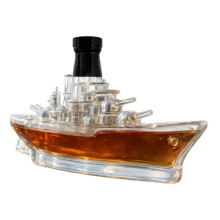 350 ml tykvægget glaskaraffel med lufttæt prop, klar tom flaske til vin, brandy og whisky